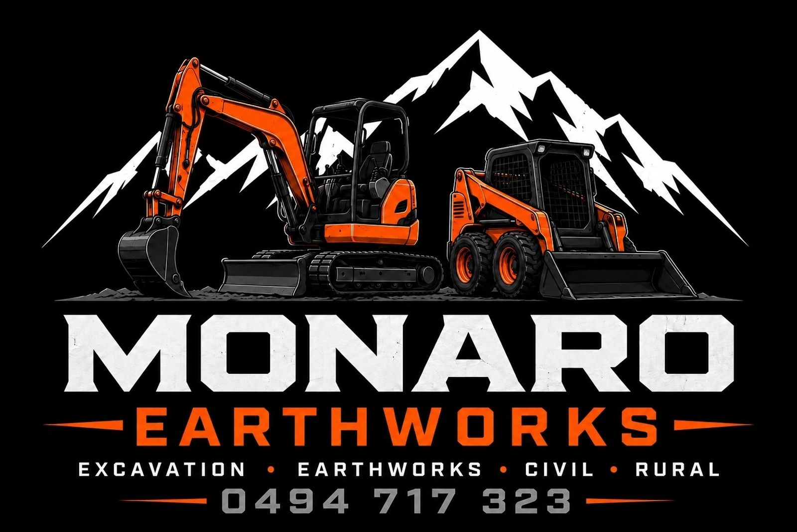 Monaro Earthworks equipment on site